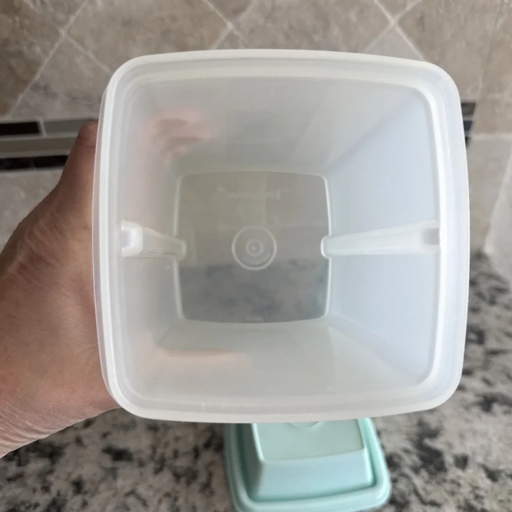TUPPERWARE Pick A Deli Pickle Sm Keeper Container Mint Seal Lift Drain 4 1/2 Cup